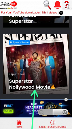 How to download on 9jarocks site on Instant GO